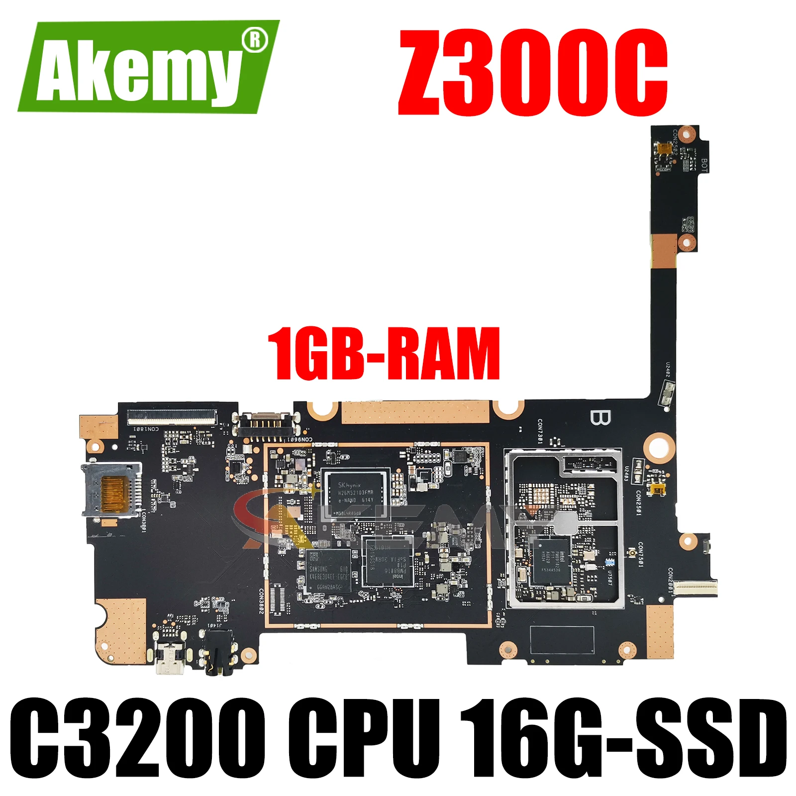Z300C Motherboard for ASUS ZenPad 10 P023 Z300C Tablets Laptop Motherboard Mainboard with 16G SSD C3200 CPU 1GB RAM