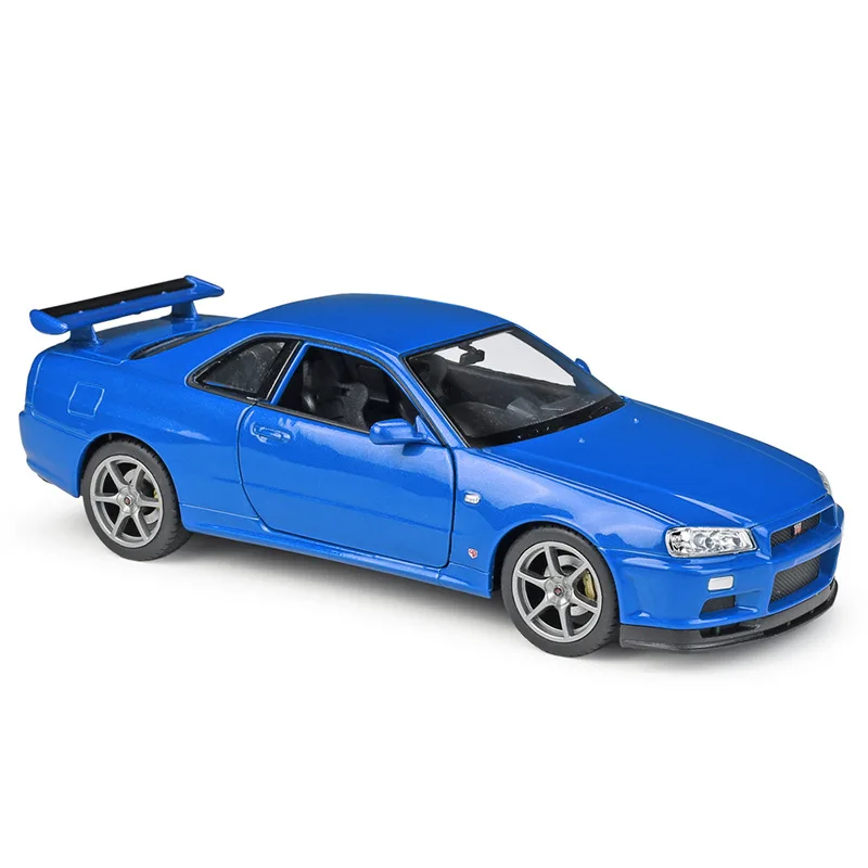 Auto Giocattolo Nissan Skyline GTR R34, Modello Di Tiro In Metallo Di Diecast Welly Diecast Con Porte Aperte, Replica In Miniatura, Regalo Ragazzi Da 7,48 € | DHgate - Foto 10