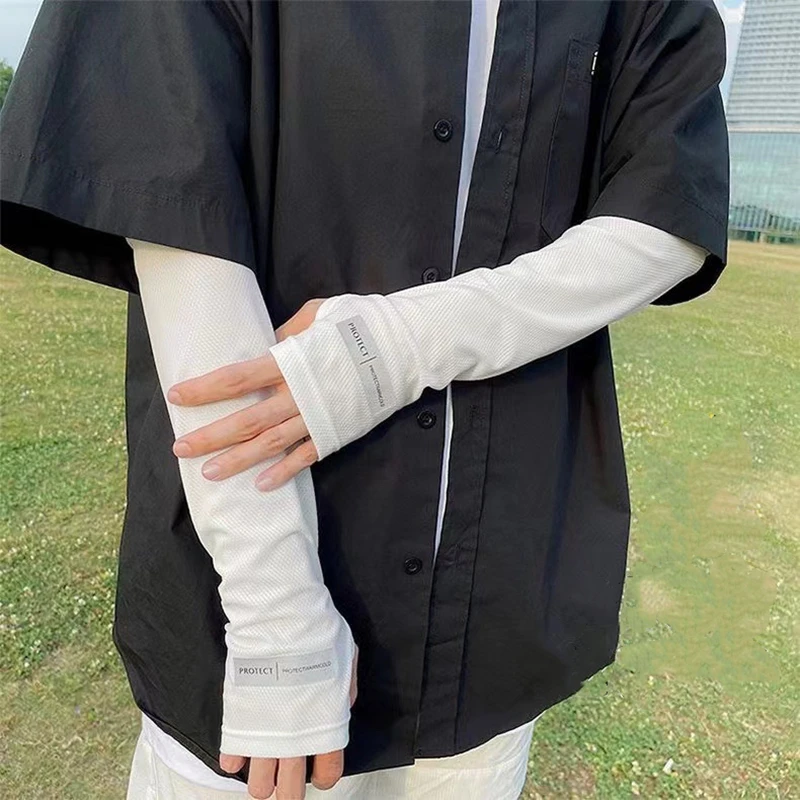 Manchons protection UV pêche été japonais grande taille pour avant-bras pêcheurs longue durée