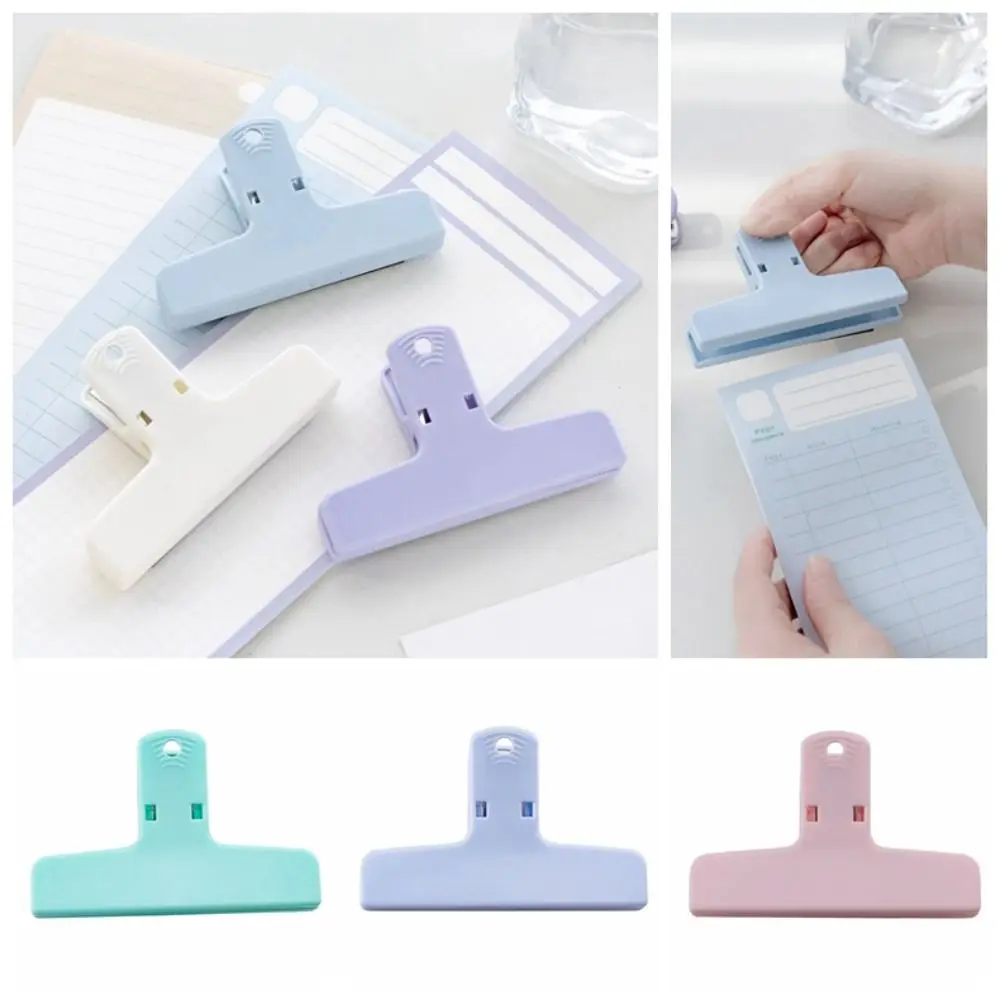 

Macaron Color Magnetic Paper Clamp Scrapbooking Hand Account File Clip Holder Journaling Memo Paper Folder School Stationary