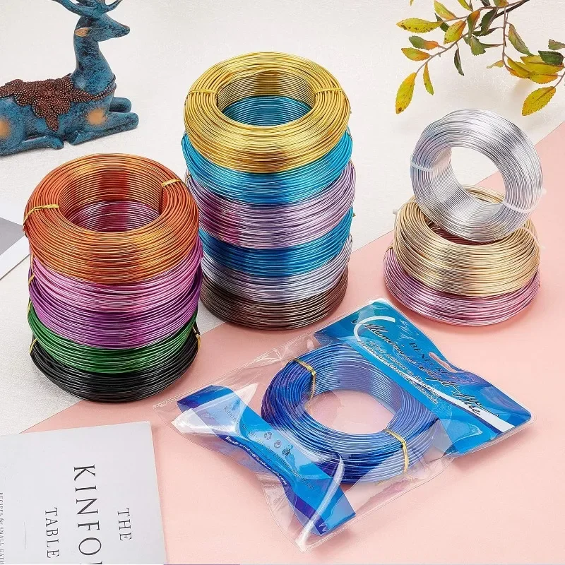 Filo Di Alluminio Per Artigianato 2 Mm (12 Gauge) - 30 Metri, Puro Al 99,9%, Malleabile E Resistente Per Sculture, Gioielli, Bonsai E Fai Da Te