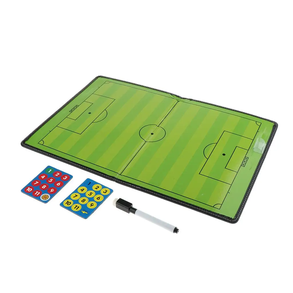 

Soccer Strategy Board Durable Soccer Clipboard Foldable Soccer Ball