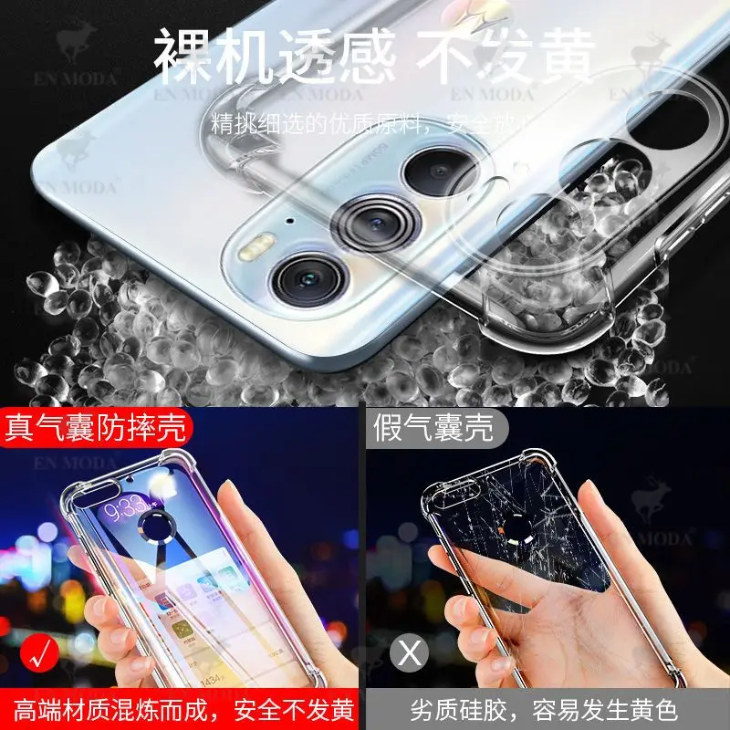 Shockproof Transparent TPU Phone Case - Durable Soft Cover