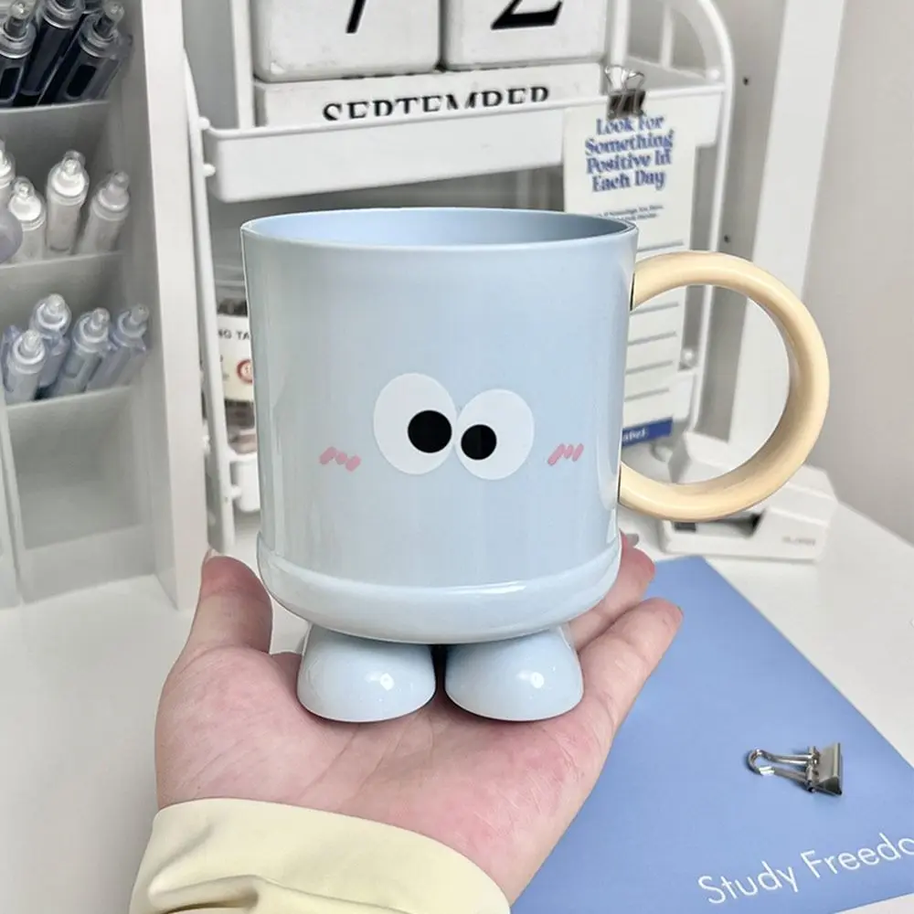 Cartoon Big Eyes Expression Plastic Toothbrush Cup For Bathroom_voghion.com
