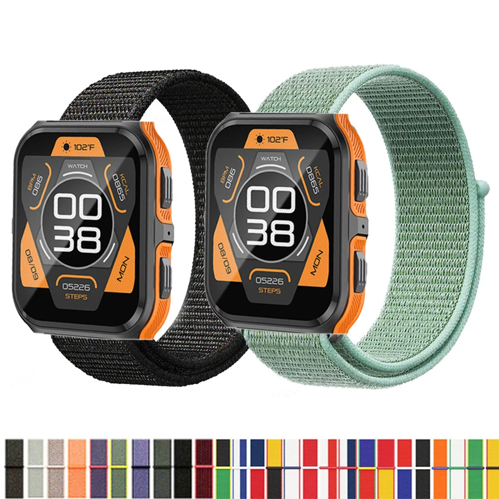 

20mm Nylon Loop Strap for COLMI P73 P28 Plus P20 P30 Smartwatch Replacment Bracelet Sport Watchband Correa for COLMI P73 Band