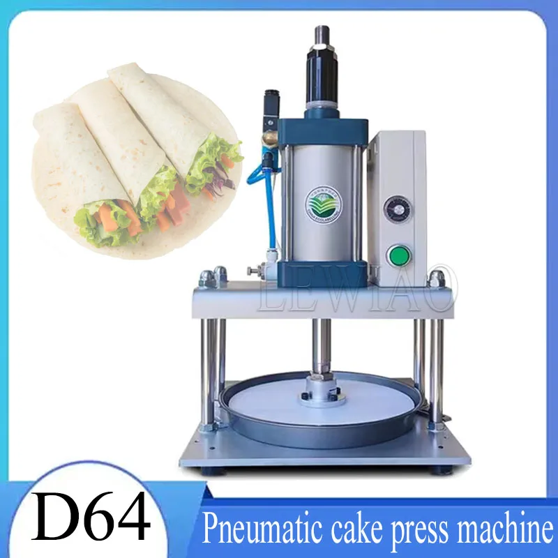 

22cm/25cm/30cm Pneumatic Pizza Dough Pressing Machine Tortilla Pie Press Maker Pita Bread Presser Machine Pizza Base Roller Mach