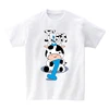 Baby Cow Birthday Party T Shirt Family Outfit Matching Clothes Holiday Look Father Mother Kids Shits 1 Year First Birthday Shirt 2
