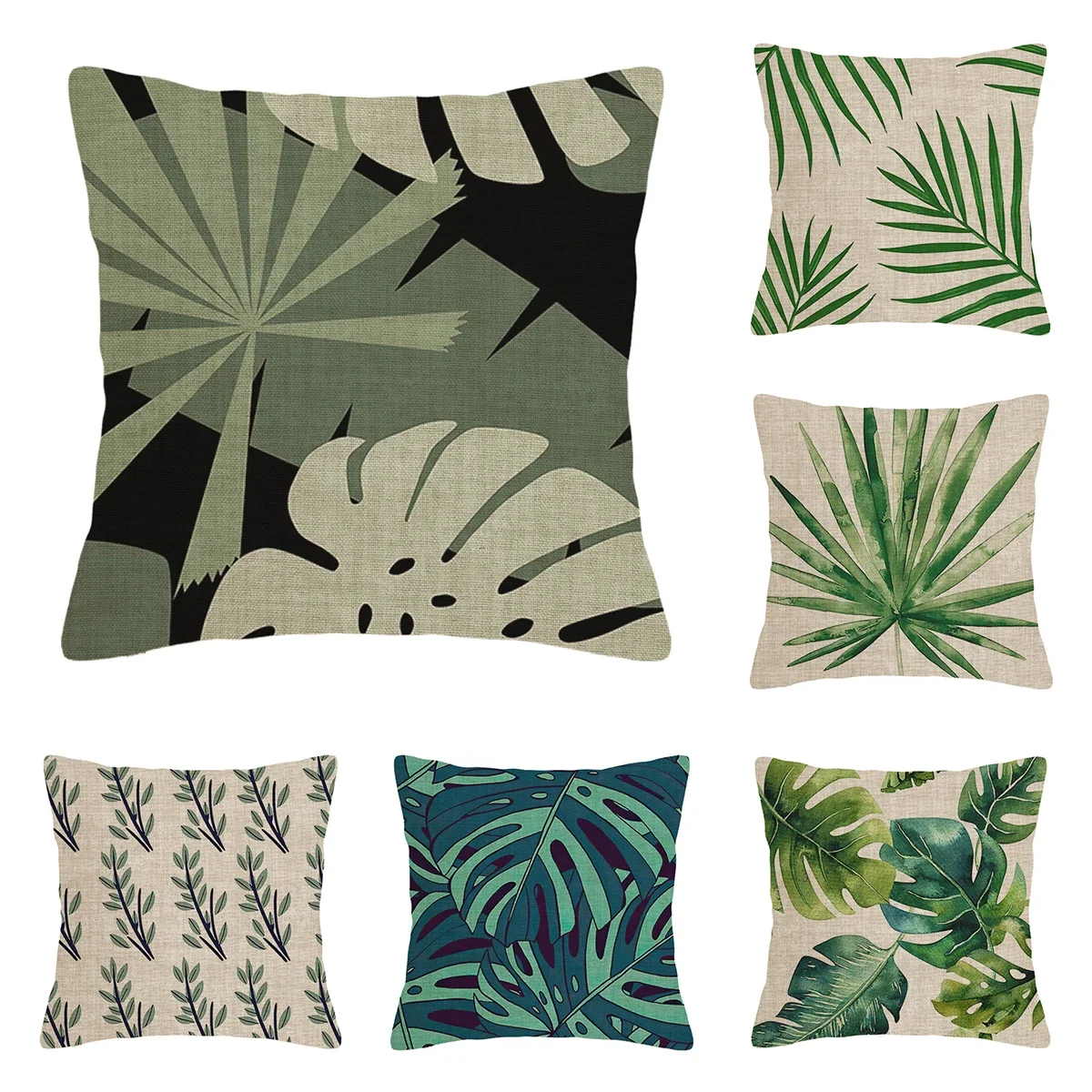 

Modern Decorative Cushion for Home Living Room Decor Throw Pillow Cover 45*45 40x40cm 60x60cm 45x45cm 50x50cm Green plants