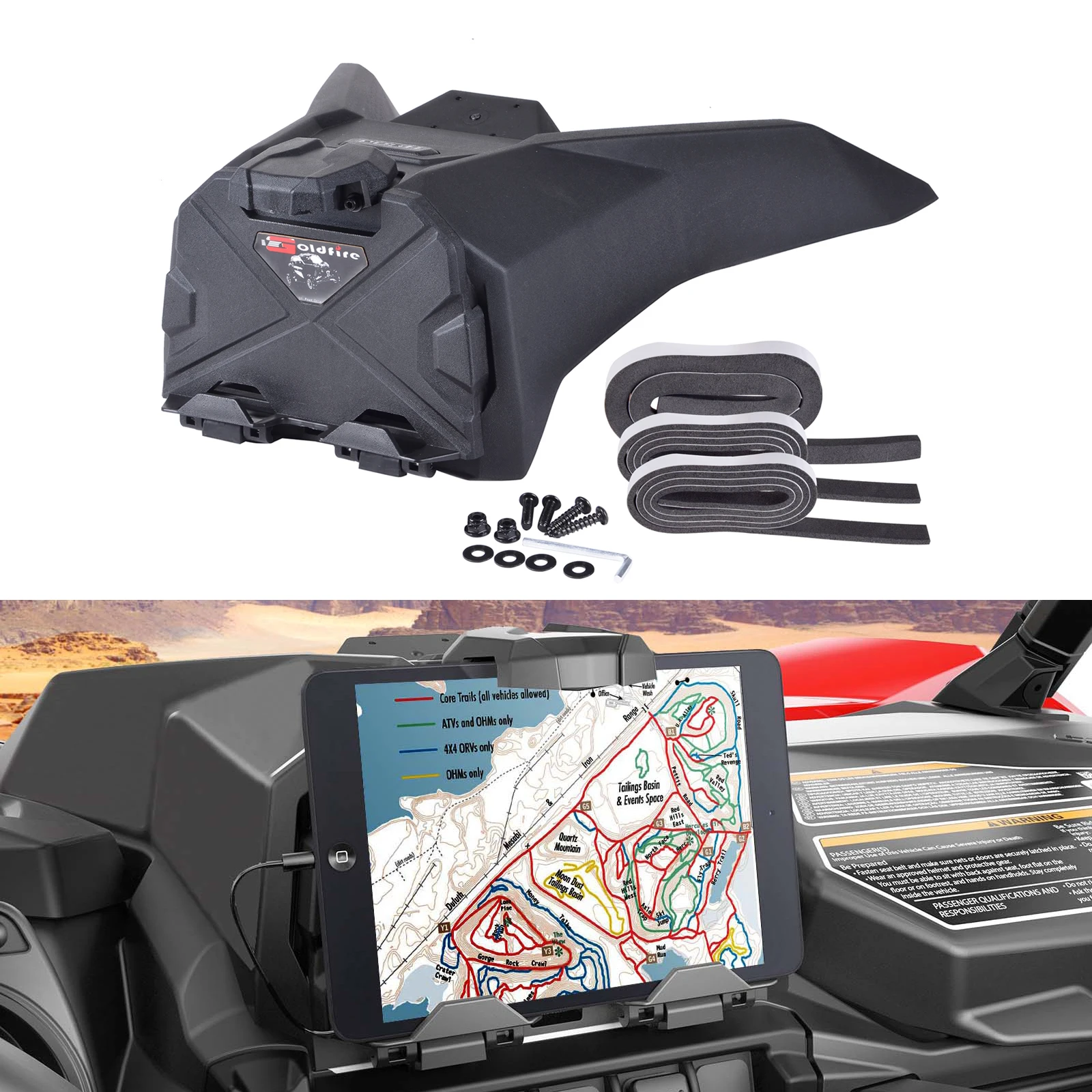 

UTV Accessories Electronic Device GPS Tablet Phone Holder For 2019-2022 Can AM Maverick Sport Trail Commander Replace #715005212