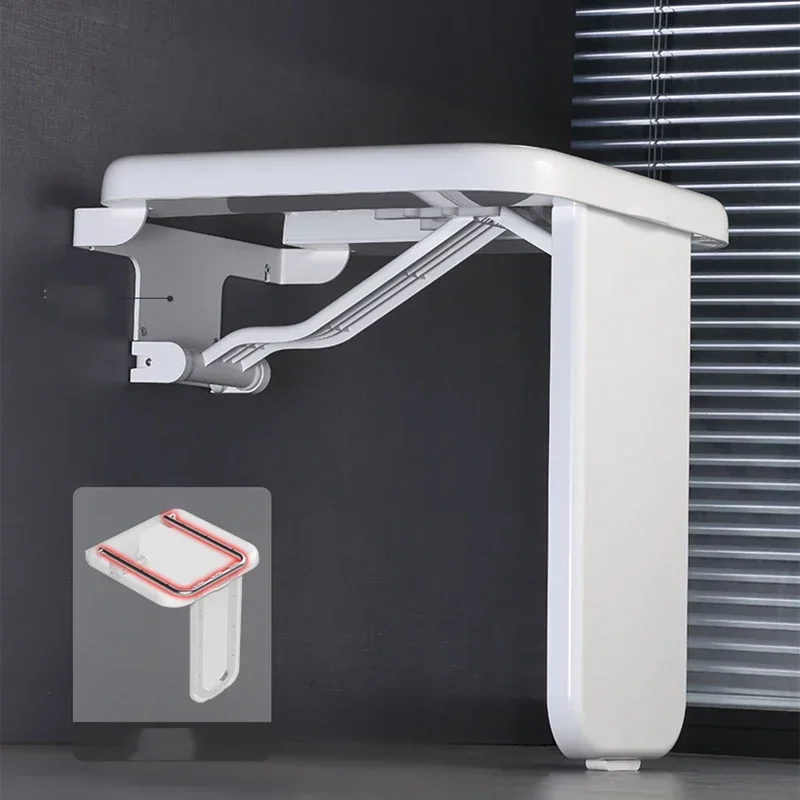 Disabled Shower Set Wall Mounted Elderly Bathroom Folding Wall Mounted Shower Seats Portable Silla Ducha Home Improvement JW50SY 4