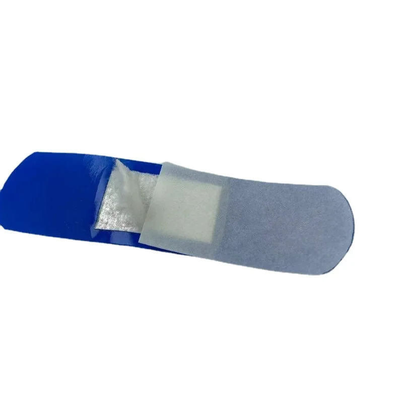 100pcs/set Blue Metal Detectable Band Aid for Chef Cook PE Waterproof Plaster First Aid Wound Dressing Patch Adhesive Bandages 4
