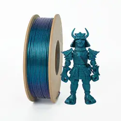 Vibrant Multicolor Silk PLA Filament - 1.75mm, 250g (250gMagicBlue)
