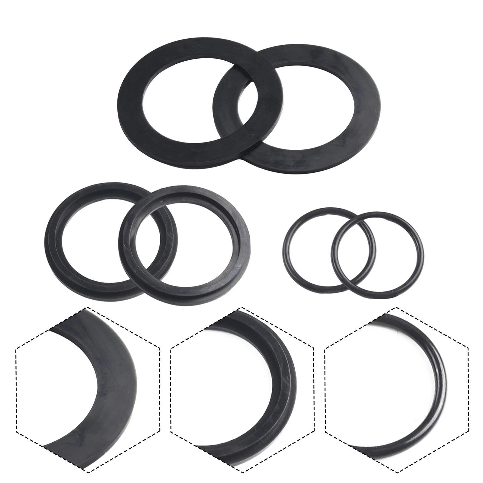 

Durable High Quality Practical 100% Brand New Garden Yard Washer O-Ring 1.5 Inches Black Flat O-Ring Rubber Washer