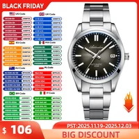 ADDIESDIVE Automatic Man Watch Sapphire Glass 100M Waterproof Super Luminous Wristwatch Luxury 316L Stainless Steel Watch Males