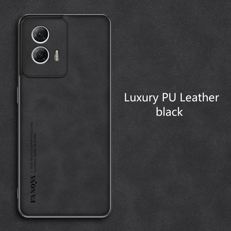 Luxury Leather Comfort Phone Cover with Shockproof Bumper and Camera Protection