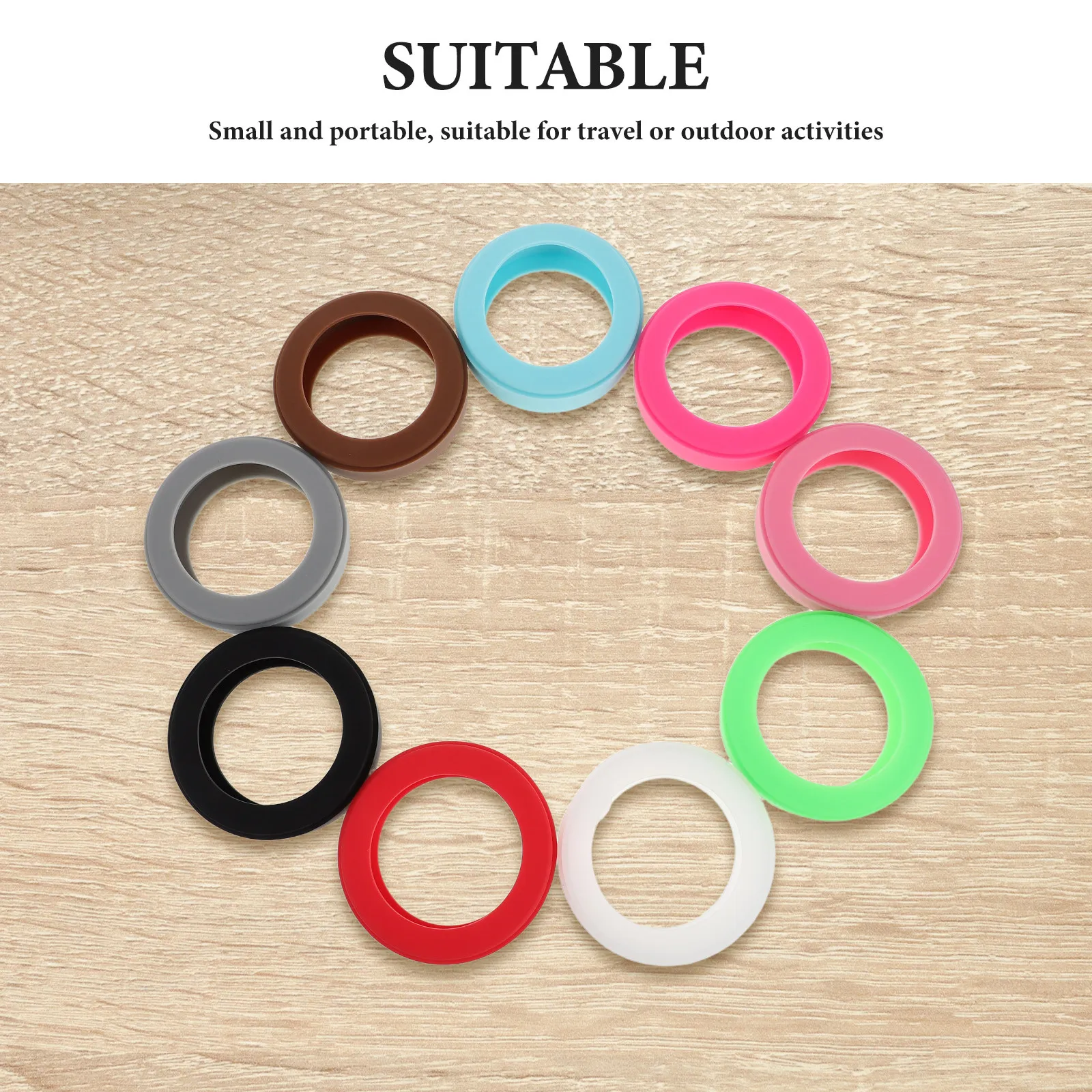 18Pcs 실리콘 와이어 정리 스트랩 재사용 가능한 탄성 케이블 타이 책상 사무실 충전 코드용 다목적 코드 랩