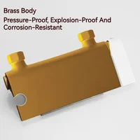 ฝักบัวอาบน้ำนํ้าตกสีเทาสีขาวสำหรับห้องน้ำพร้อมฝักบัวแบบถือด้วยมือผสมน้ำร้อนและเย็นชุดฝักบัวก๊อกเดี่ยว 5