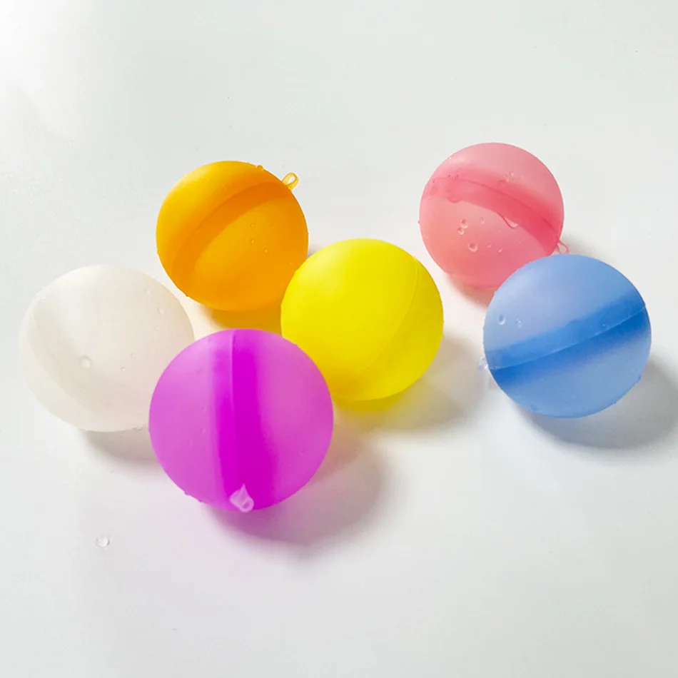 New Reusable Water Balloons Refillable Water Balloon Quick Fill Self Sealing Water Bomb Splash Balls for Kids Swimming Pool 3