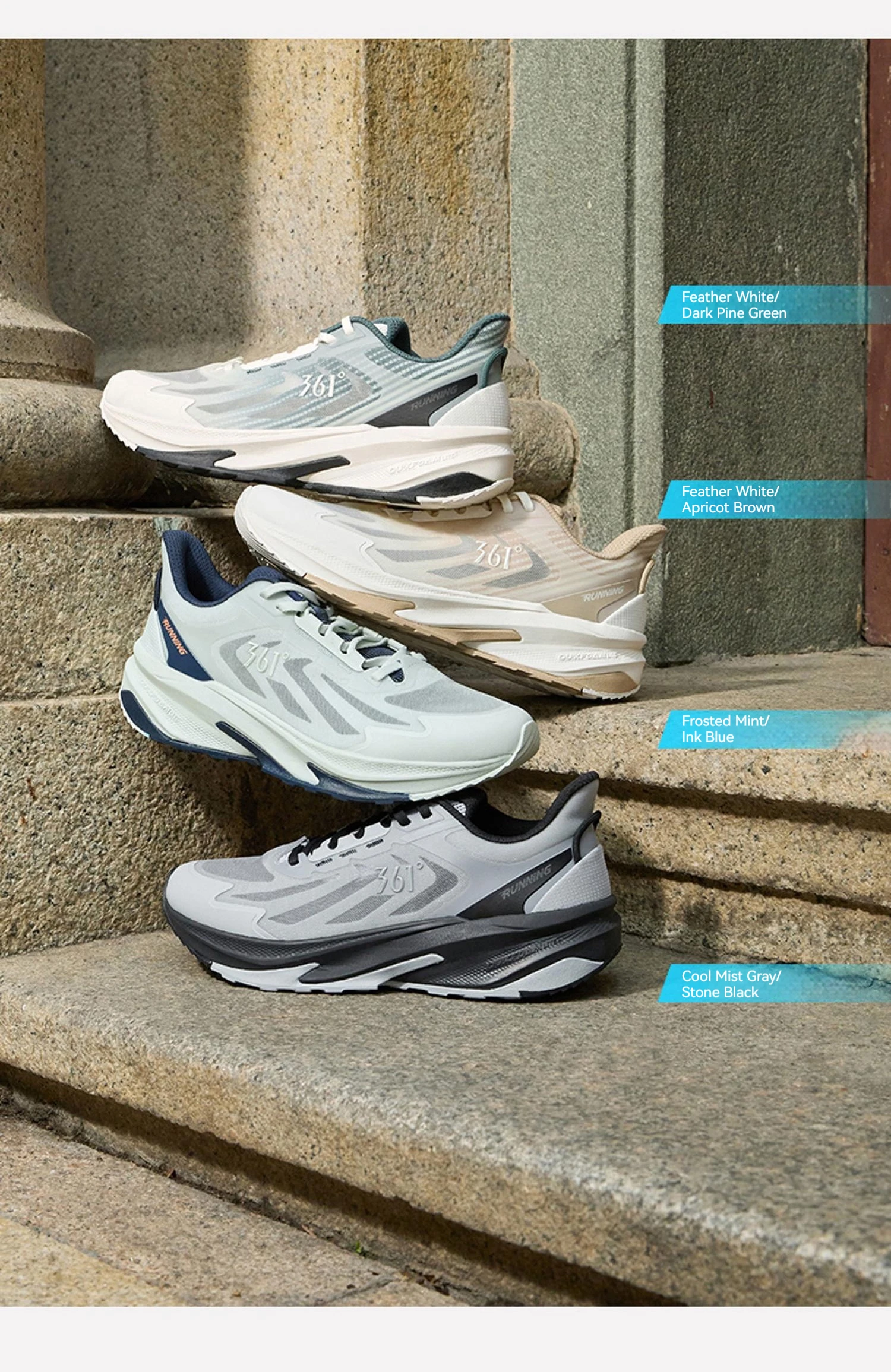 361 Grad Yushan SE Herren-Laufschuhe, ausgewogenes, atmungsaktives Mesh, leichte Dämpfung, Jogging-Komfort, männliche Turnschuhe 672422247 – Detail 7
