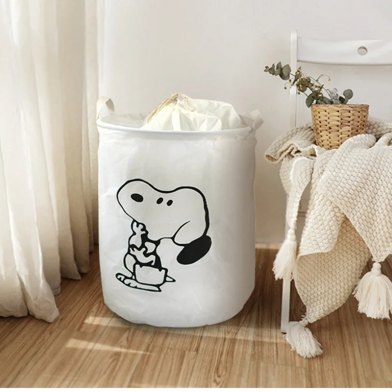 Fabric Dirty Cloth Basket Folding Storage Basket Dirty Cloth Doll Storage Bucket Cotton and Linen Laundry Basket 4