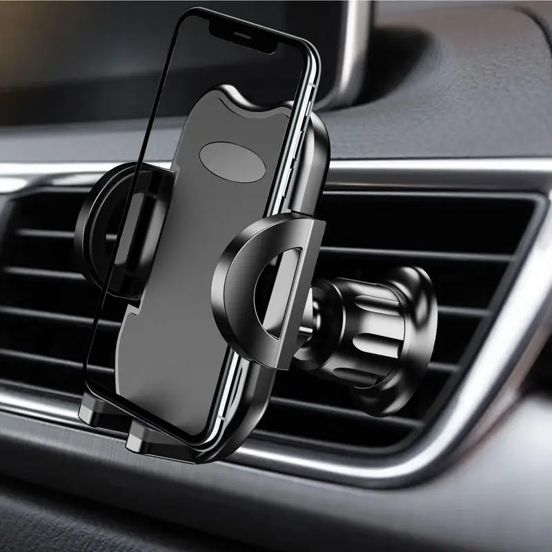 

Car Phone Holder Air Vent Super Strong Clip Rotatable Viewing Angle Universal Gravity CarMount Cradle Holder Stand Interior Part
