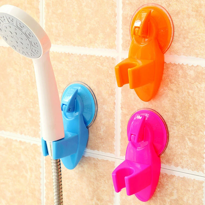 Showerhead Holder Shower Bracket Shower Holder Adjustable Shower Head Mounting Bracket Faucet Fixed Nozzle Base Punch-free Strong Suction Cup Shower Seat Bathroom Supplies