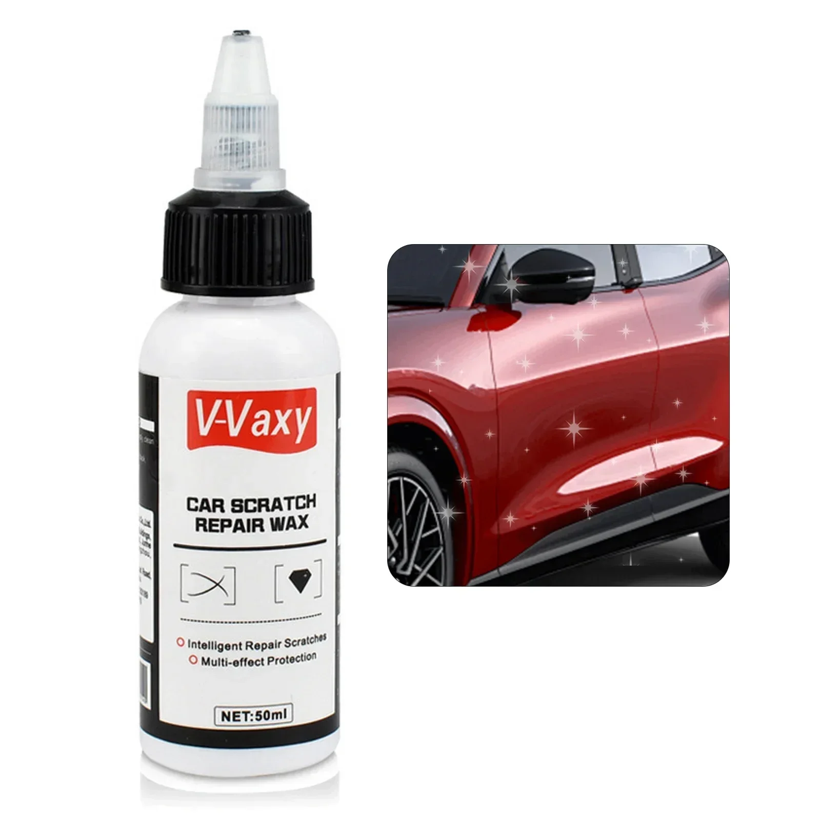 V Vaxy Car Scratch Wax Car Out Scratch Car Scratches Remover Scratch Wax For Cars Effect 1.76 Fl Oz 50ml Auto Accessoires
