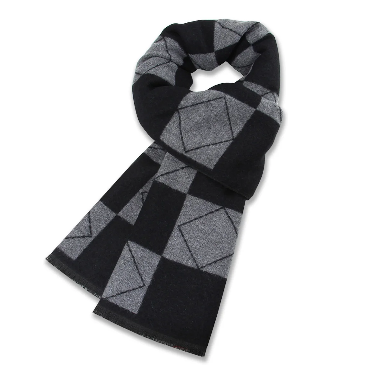Brand Designer Silk Cashmere men\'s autumn scarf Business Shawl Retro Double-sided Winter female Scaves warm High Quality Bufanda