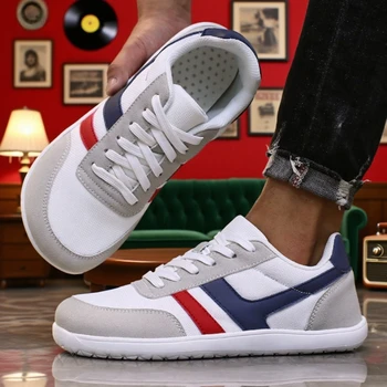 أحذية رجالية واسعة حافي القدمين للجنسين، أحذية مشي بسيطة غير قابلة للانزلاق، خفيفة الوزن قابلة للتنفس للرجال أحذية رياضية حافي القدمين 4