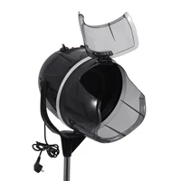 Sèche-cheveux professionnel sur roulettes avec capot rotatif, minuterie et réglage de la température, outil de coiffure, prise UE 6
