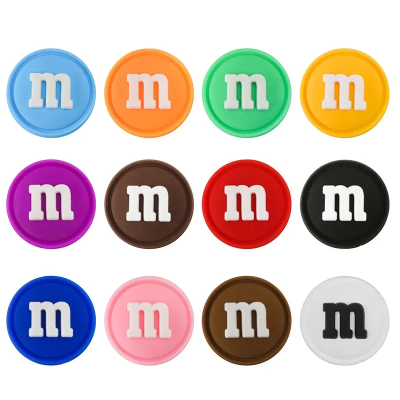 

3D PVC Cream Morale Badge Fun Chocolate M Bean Ornament Accessories Backpack Decoration Hook & Loop Patches for Clothing
