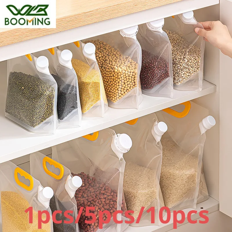 

1/5/10pcs Miscellaneous Grain Sealed Bags Bags Insect Proof Moisture-proof and Fresh-keeping Storage Bags Kitchen Storage Bags