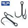 9KM Fishing Treble Hooks High Carbon Steel Brabed Sharp Triple Hook Fishing Hooks on Hard Lures Saltwater Fishing Accessories 1
