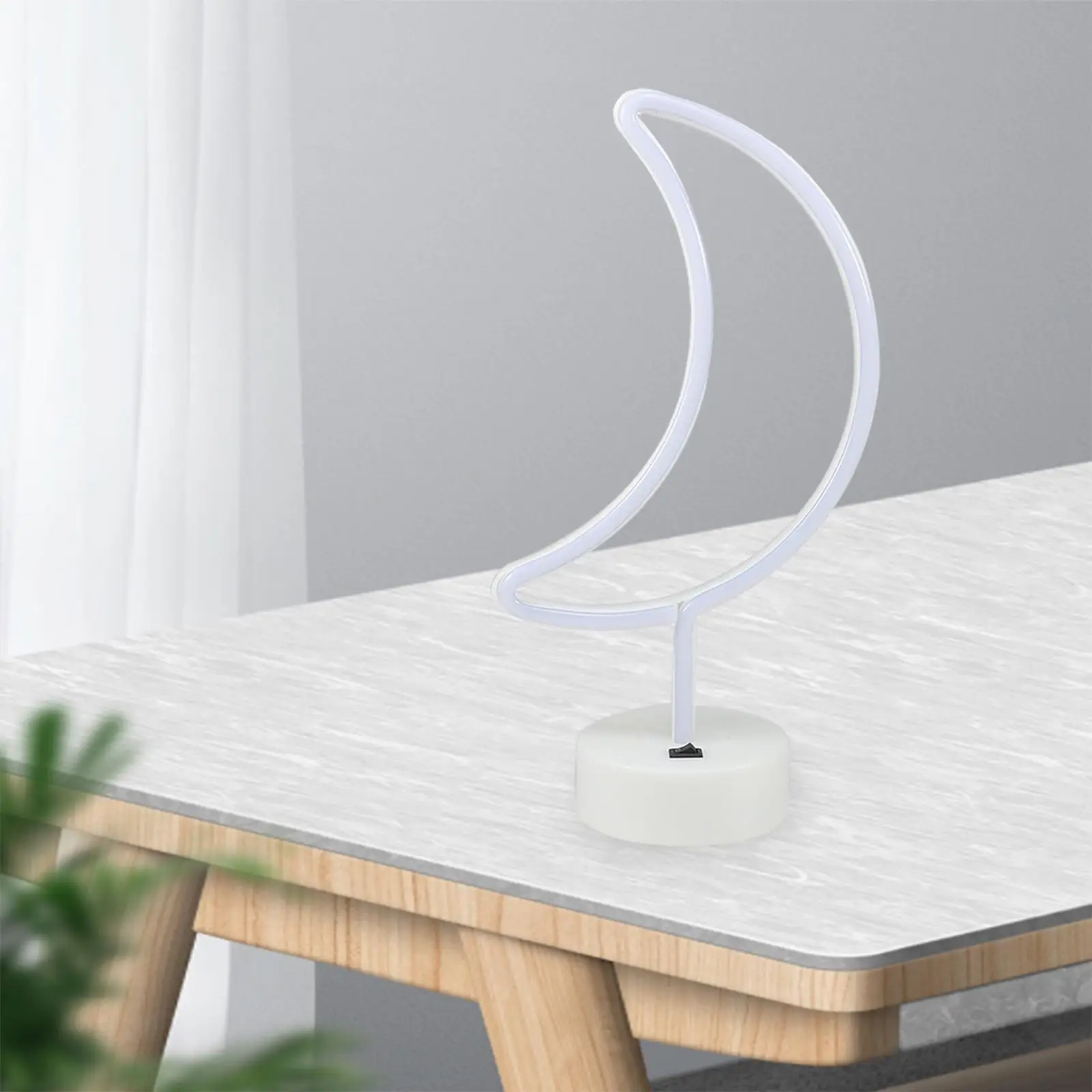 

Moon Neon Signs Table Decoration Hanging Moon Light for Festival Bar Office