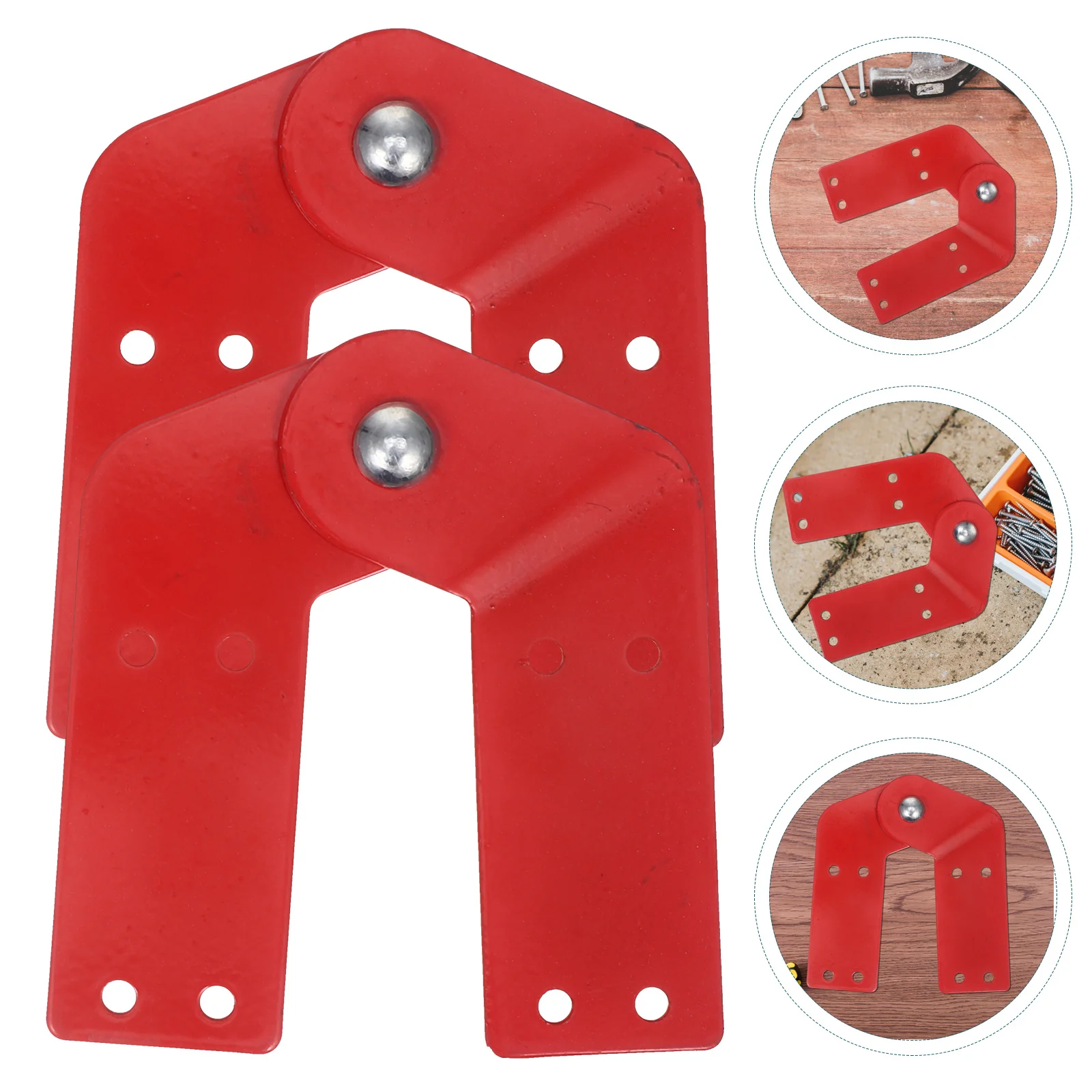 2 Pcs Kit Universal Ladder Accessories Replacement Hinges Attic Attachment Galvanized Steel Step Ladder Parts Engineering