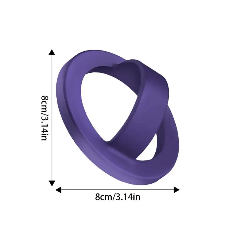 Magnetic Phone Ring Holder Magnetic Ring Phone Grip Stand Liquid Silicone Phone Mount With Finger Strap Magnetic Phone Grip