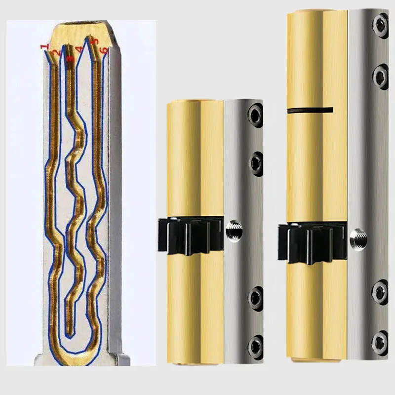 Gear door lock 13 tooth cylinder door 10 tooth lock core 11 outdoor door lock anti-theft core multi lock 8 keys door lock cylinder