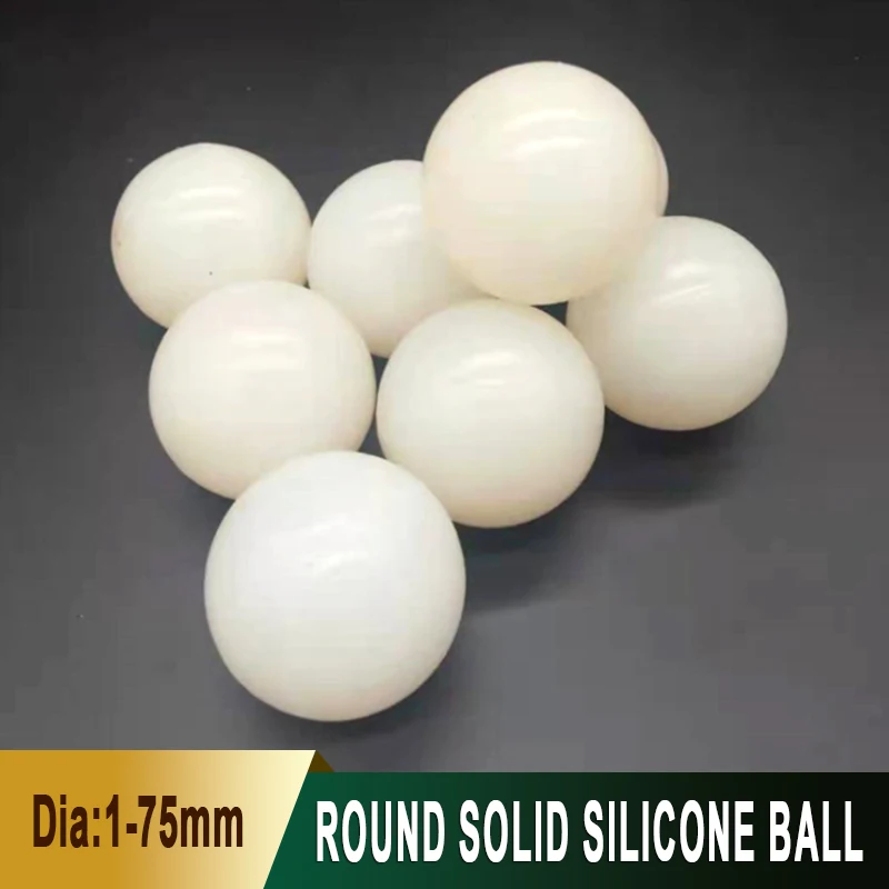 1-100PcsWhiteSolidSiliconeBallDiameter1/2/2.5/3/3.5/4/4.5-75mmHighElasticityVibratingScreenSiliconeBallDIYParts-AliExpress