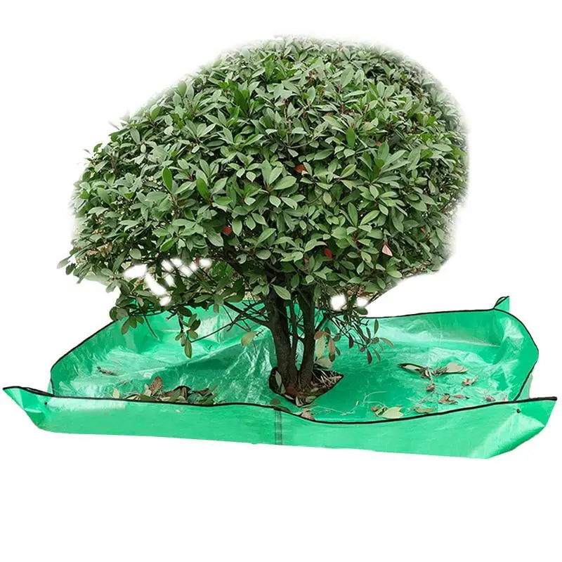 

Bush Trimming Catcher Pruning Tarp 12in Hole Four Corners Corner Buckles Stand Up Garden Tree Pruning Waterproof Tarp Pruning