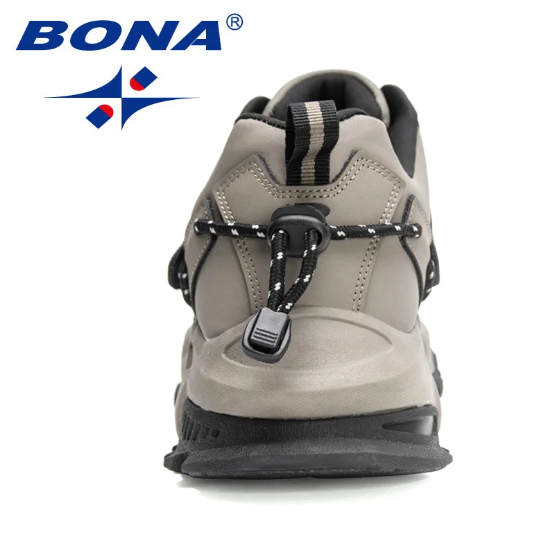 BONA New Designers Action Leather Casual Shoes Men Light Sneaker Man Fashion Breathable Comfortable Walking Shoe Mansculino casual sneakers leather shoes leather sneakers