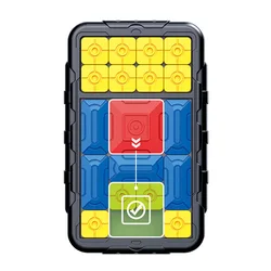 Enhanced Brain Teaser Sliding Puzzle - Interactive Logical Thinking Toy (Black)