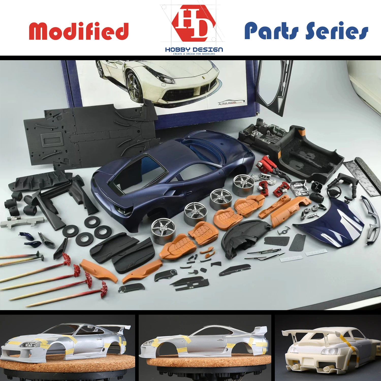plastic model cars
