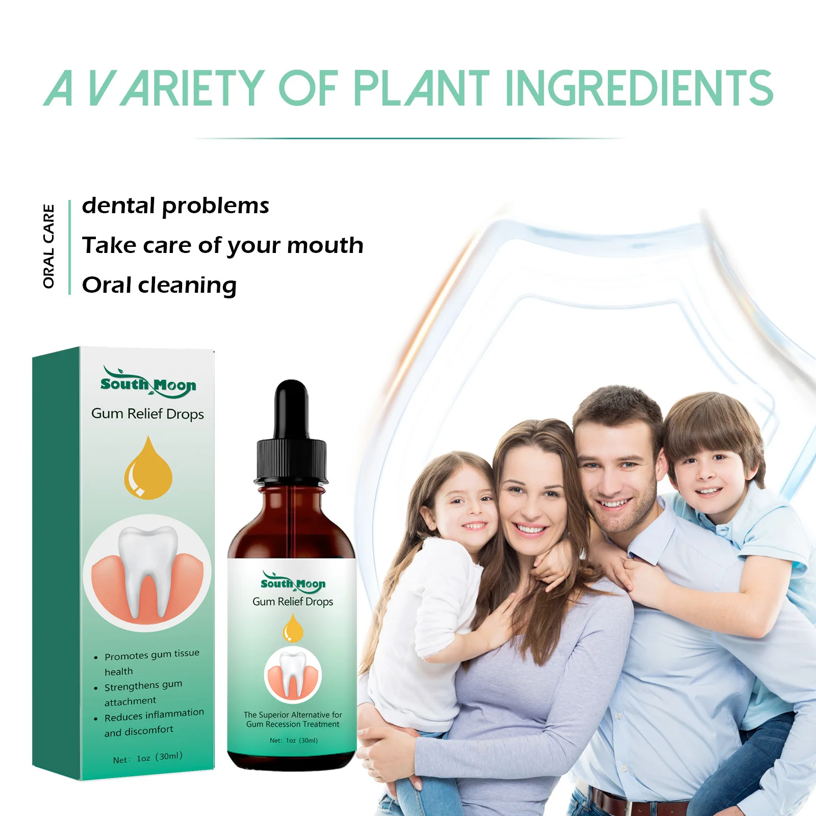 Gum Repair Drops Teeth Whitening Product Relieve Receding Gingival Swelling Remove Yellow Plaque Stains Gum Regrowth Relieve Decay Toothache Caries Care teeth whitening essence