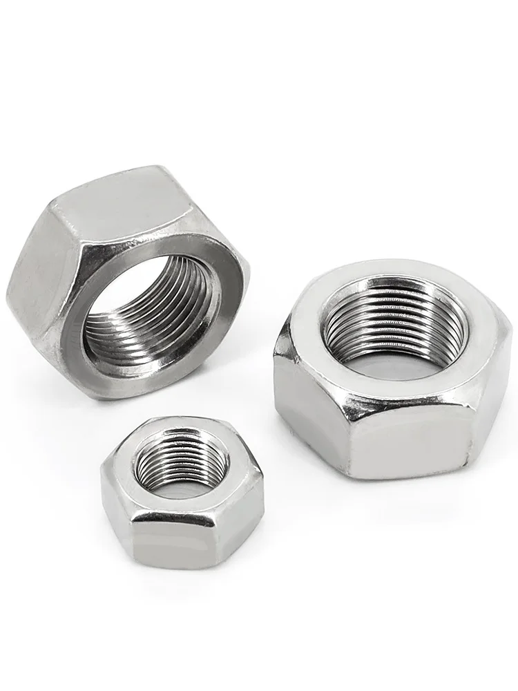 M4 M5 M6 M8 M10 DIN934 Feine Gewinde Hexagon Muttern 304 Edelstahl  