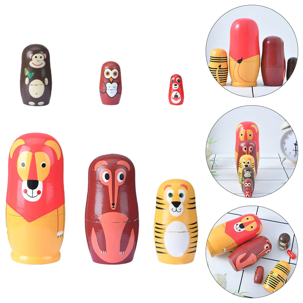 

6 шт., Матрешка, деревянная игрушка