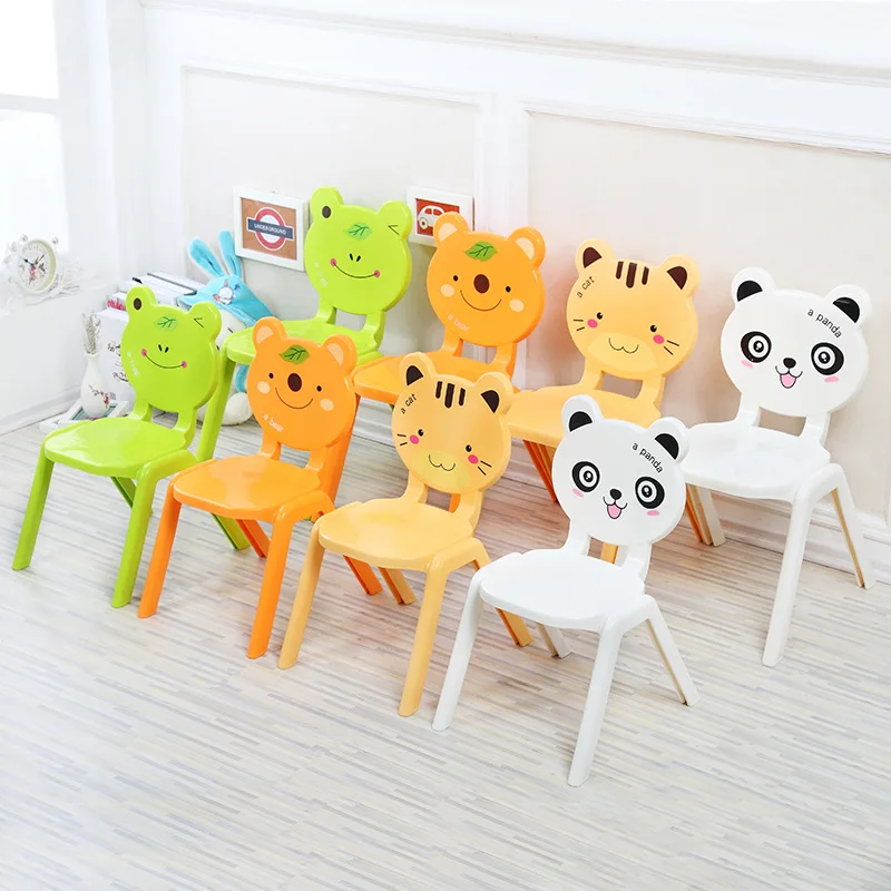 Anti slip plastic chairs for kids Portable children chair Kindergarten Stackable kids chair Space saving furniture Step stool