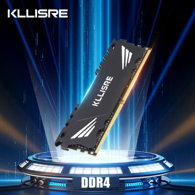 KLLISRE-Barrette de RAM DDR4 8 Go, 4 Go ou 16 Go pour ordinateur de bureau,  module de mémoire vive, format DIMM 2400, 2666, 3200, compatible avec carte  mère - AliExpress