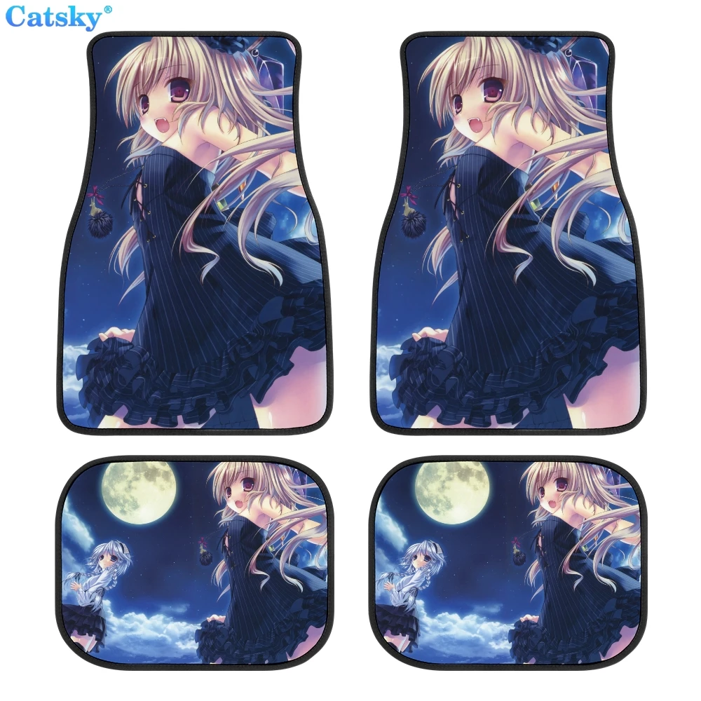 

Anime girl Car Floor Mats Hippie Car Mat Car Accessories Gift Stoner Gift Retro Car Accessories Interior Car Decor