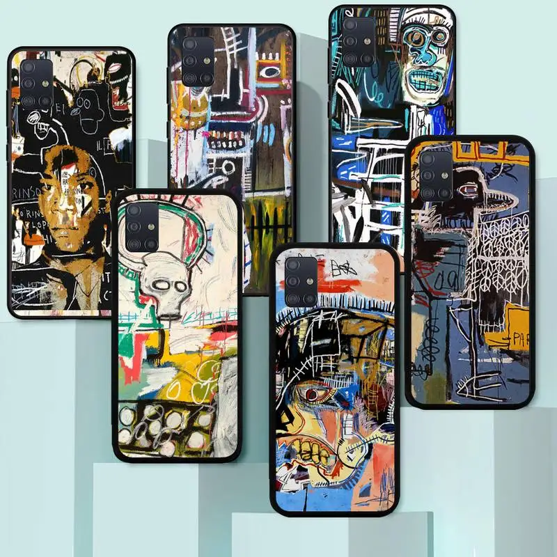 Модный чехол для телефона с изображением джинсового Мишеля Basquiat и граффити Samsung