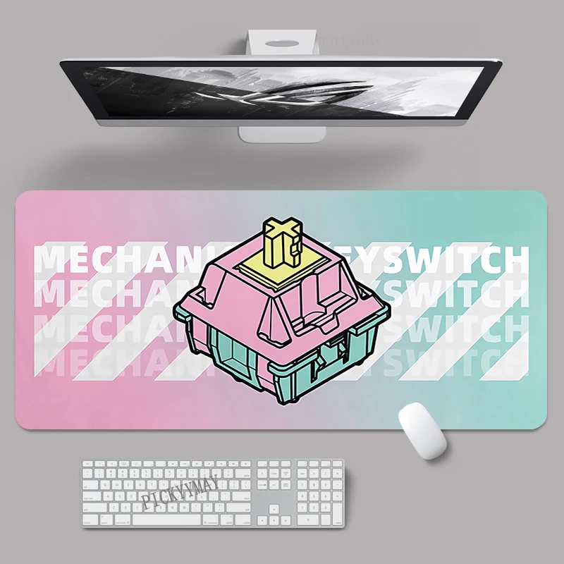 

Keycap Gamer Mousepad Original Design Mouse Pad Large Mouse Mat Natural Rubber Desk Rug PC Desk Mats Design Mousepads 100x50cm
